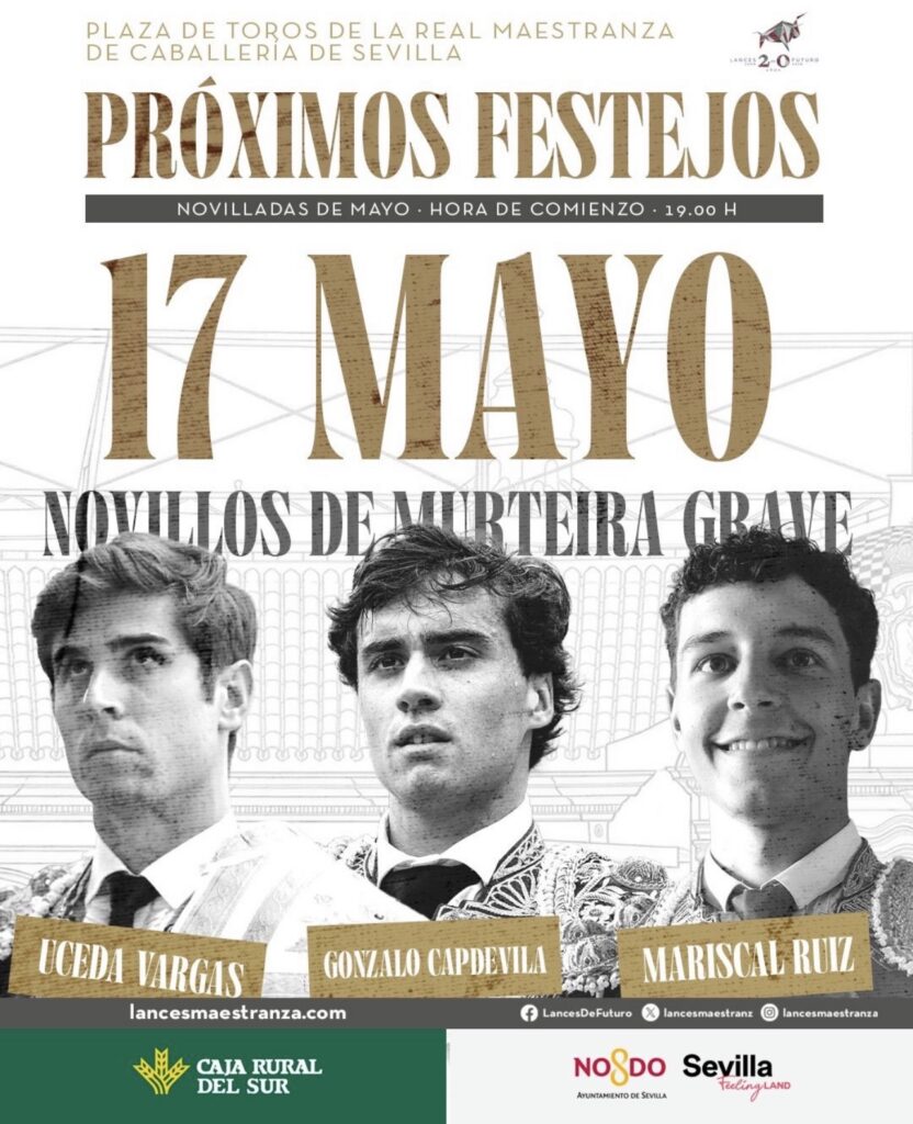 17ª de abono: Previa de la novillada de Murteira Grave para Uceda Vargas,Gonzalo Capdevila y Mariscal Ruiz