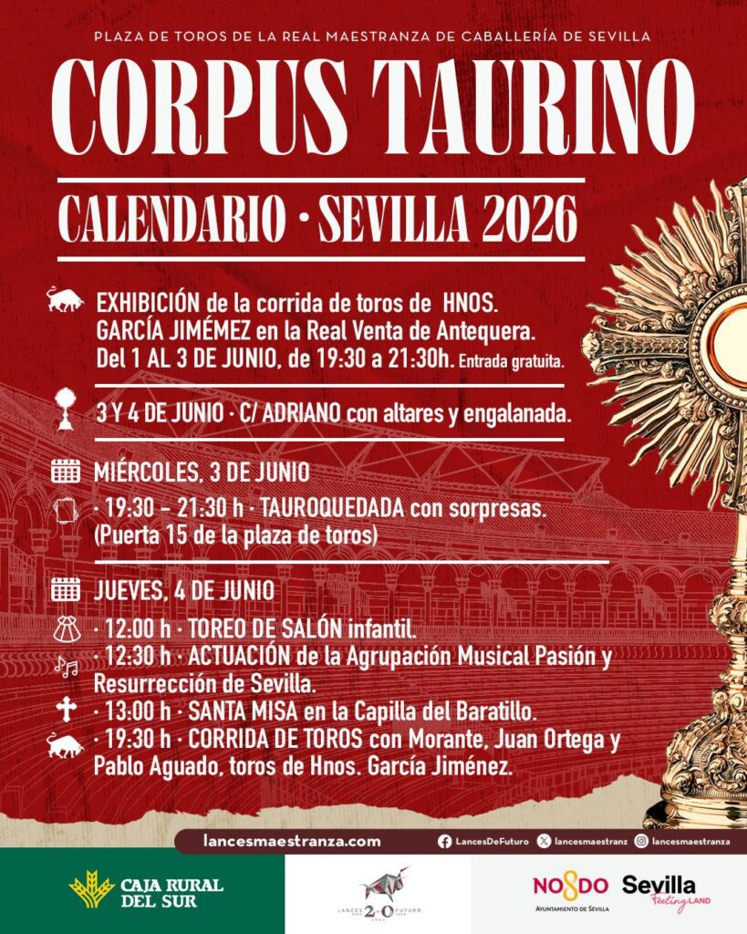 Lances presenta un Corpus taurino entorno a la Maestranza
