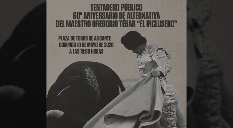 Alicante homenajea a Gregorio Tébar “El Inclusero” con un tentadero público gratuito