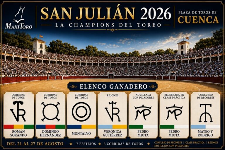 Maxitoro anuncia las ganaderías de la Feria de San Julián