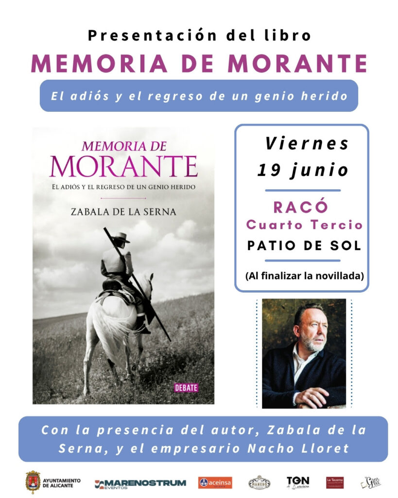 El patio de sol de Alicante acoge la presentación de ‘Memoria de Morante’