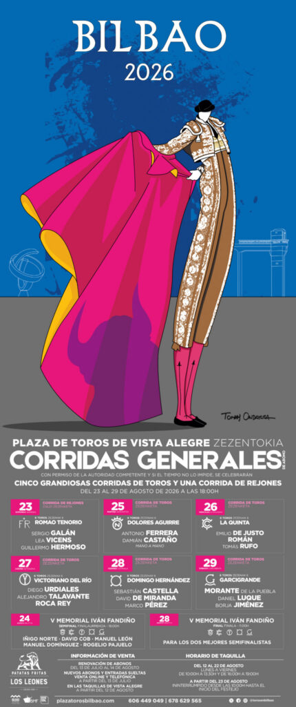 Bilbao ya conoce los carteles de las Corridas Generales 2026