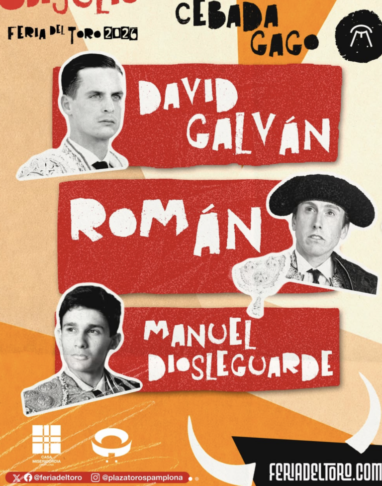 Los Cebada para Galván, Román y Diosleguarde en Pamplona
