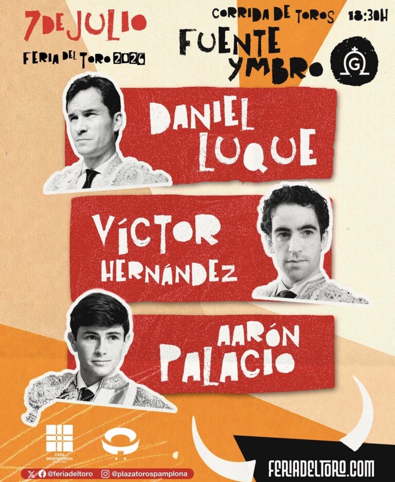 Y el 7 de julio…Daniel Luque, Víctor Hernández y Aarón Palacio