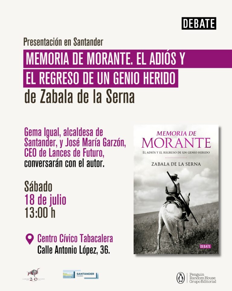 La Feria de Santiago de Santander acoge la presentación del libro «Memoria de Morante», de Zabala de la Serna