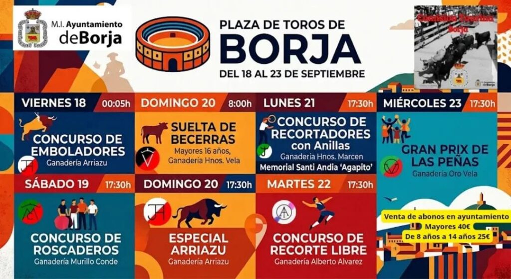 Borja recupera el esplendor de su Feria Taurina: El Ayuntamiento vuelve a asumir la organización de un cartel referente a nivel nacional