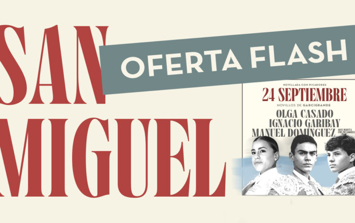 Lances de Futuro lanza una promoción flash para jóvenes en la novillada que abre la Feria de San Miguel